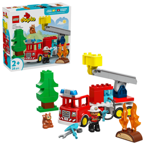 Lego Fire Truck with Hose and Firefighter Set